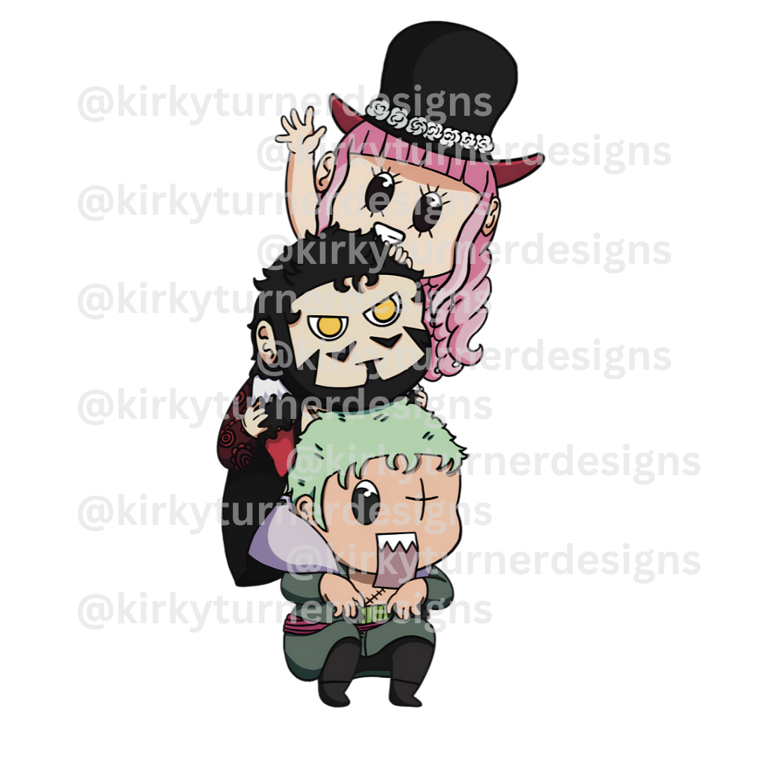 Gloom Island Trio Keychain