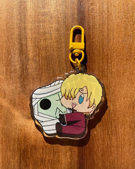 Cook with Mosshead Plush Keychain