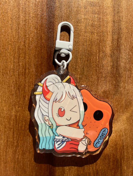 Yama-o with Fire First Plush Keychain
