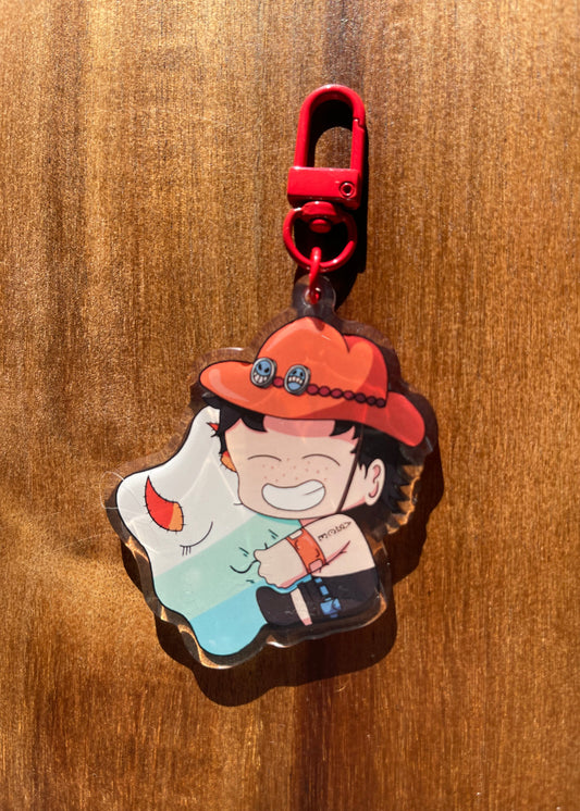 Fire Fist with Yama-o Plush Keychain