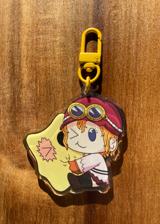 Revolutionary with Flame Emperor Plush Keychain