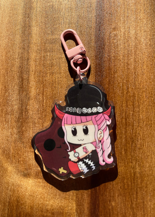 Ghost Princess with Hawkeyes Plush Keychain