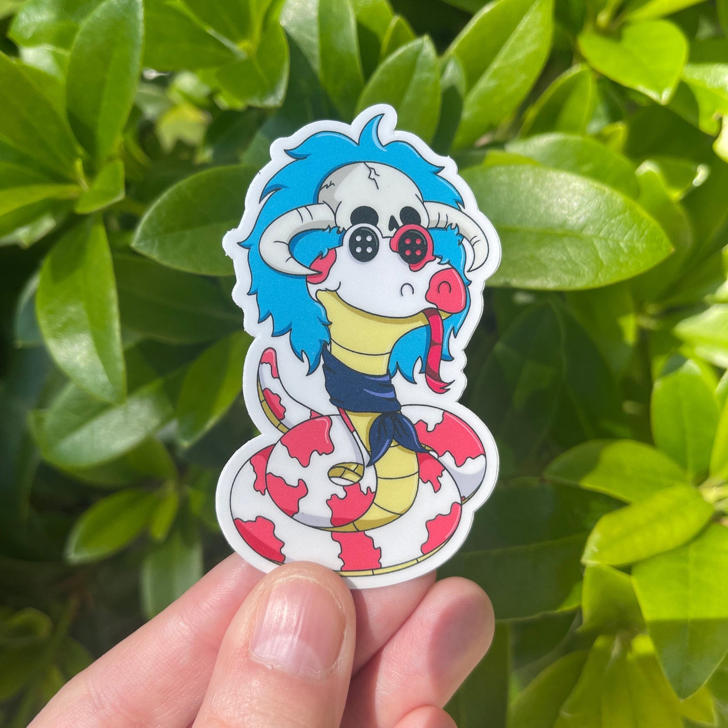 OP Creatures Button Eyes Sticker
