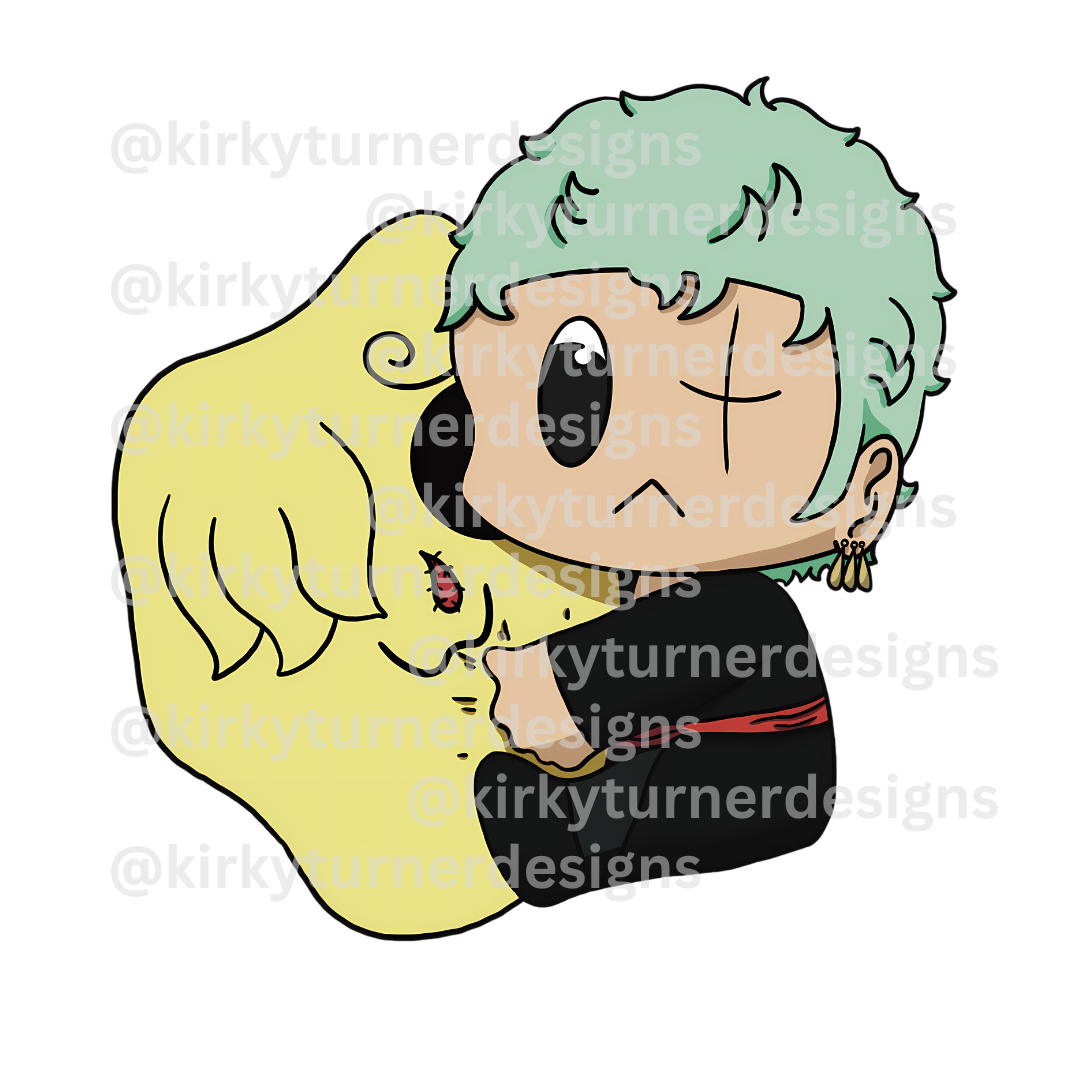 Swordsman with Curly Brow Plush Keychain